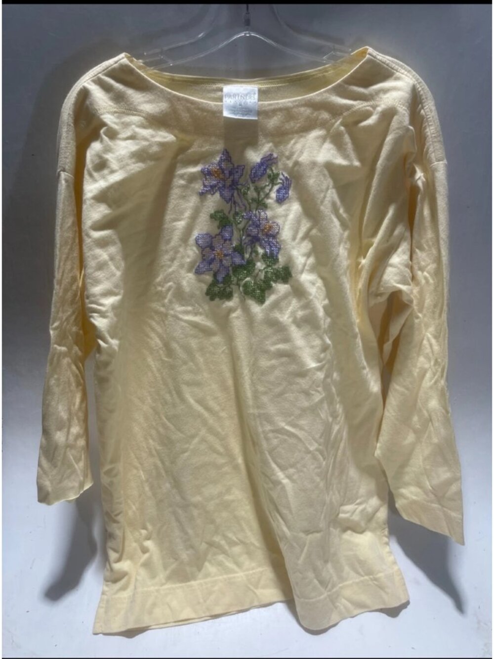 PARTNERS By Mervyns Women's Size Medium Floral Print Long Sleeve Top